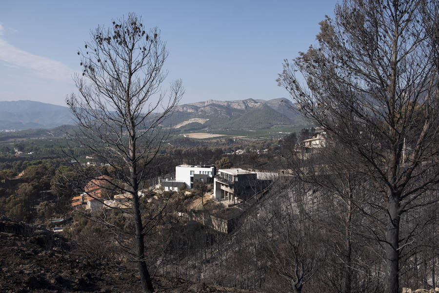 Fotos: Así han quedado las casas tras el incendio de LLutxent