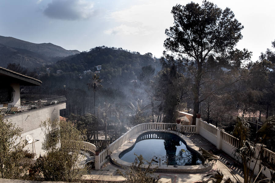 Fotos: Así han quedado las casas tras el incendio de LLutxent