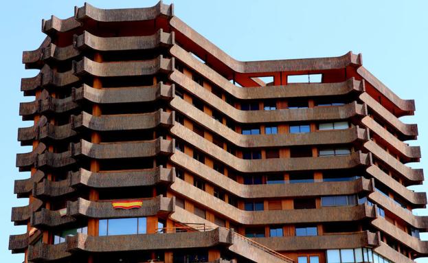 Detalle de la parte exterior del edificio.