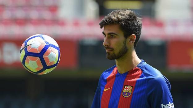 André Gomes en su etapa en el Barcelona. 