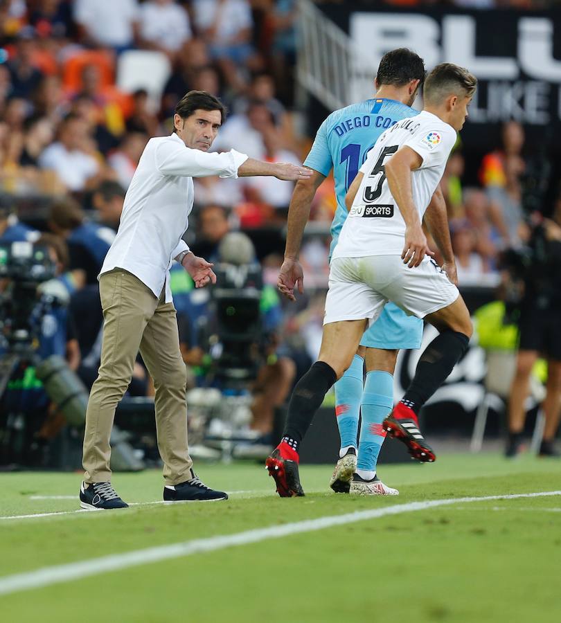 Estas son las mejores imágenes del partido de la jornada 1 en Mestalla