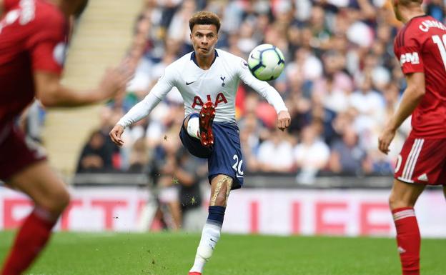 El jugador del Tottenham Dele Alli durante un partido de la liga inglesa 