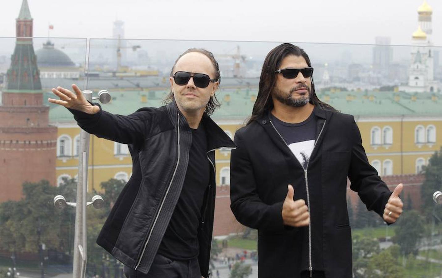 Lars Ulrich y Robert Trujillo, componentes de Metallica, en la actualidad.