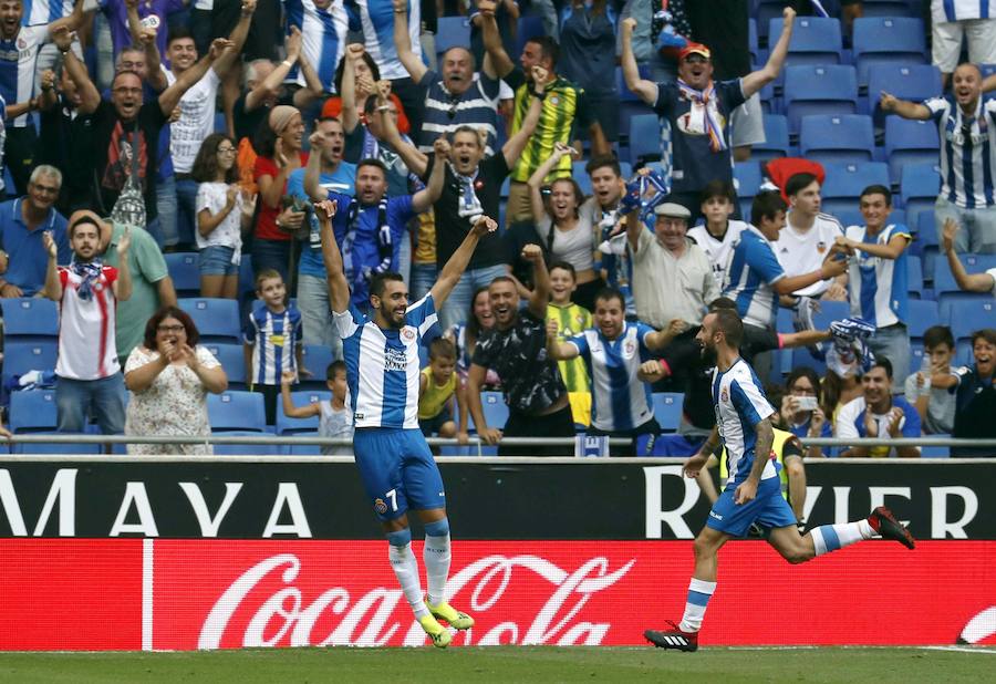 Estas son las imágenes que deja el partido de la segunda jornada de Liga en el RCDE Stadium