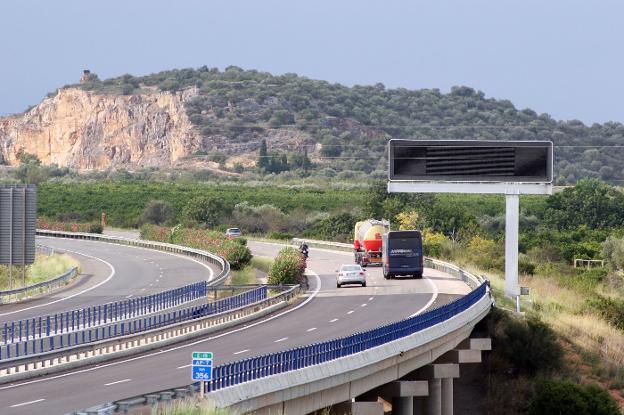 La AP-7, a su paso por la provincia de Castellón. 