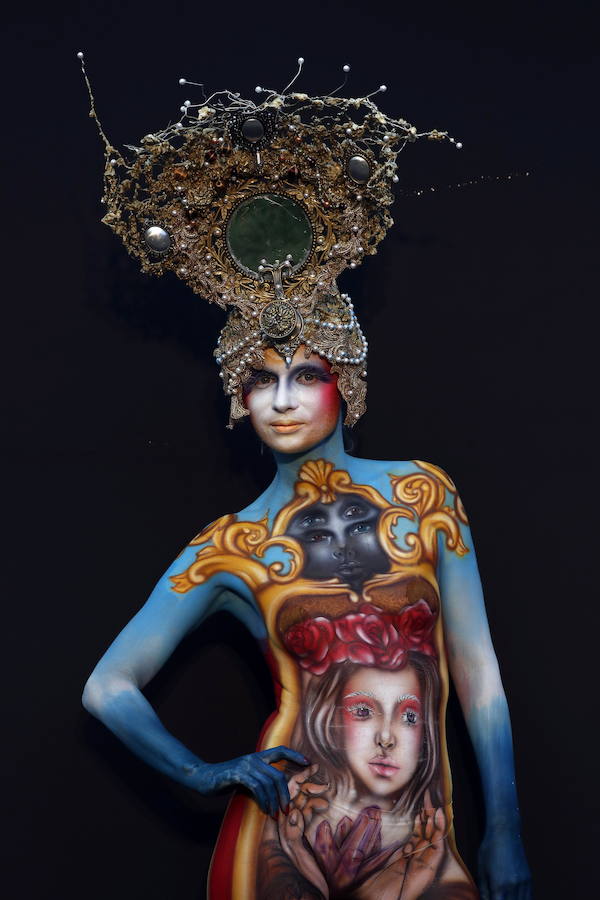 Color, color, color... El Daegu International Body Painting Festival 2018 ofrece sobre todo color y arte sobre la piel. La localidad surcoreana de Daegu celebra estos días este evento de pintura sobre la piel.