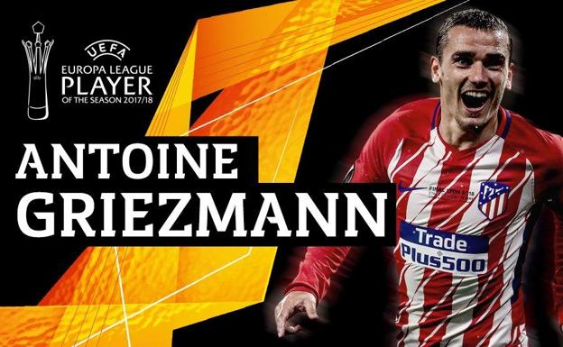 Griezmann, mejor jugador de la Europa League