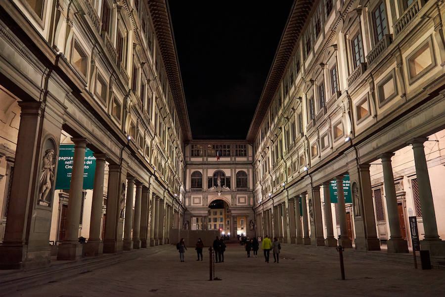 La Galería de los Ufffizi en Florencia (Italia)