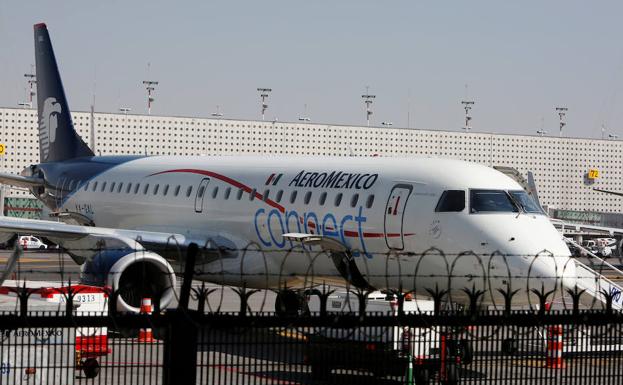 Un avión de Aeroméxico. 