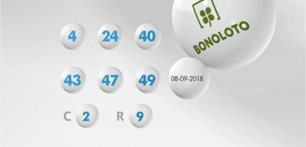 Resultado de la BonoLoto del sábado 8  de septiembre de 2018
