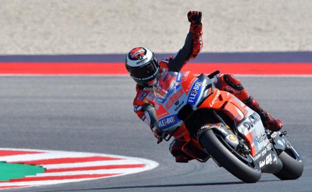 Jorge Lorenzo obtiene la 'pole' durante la clasificación en San Marino