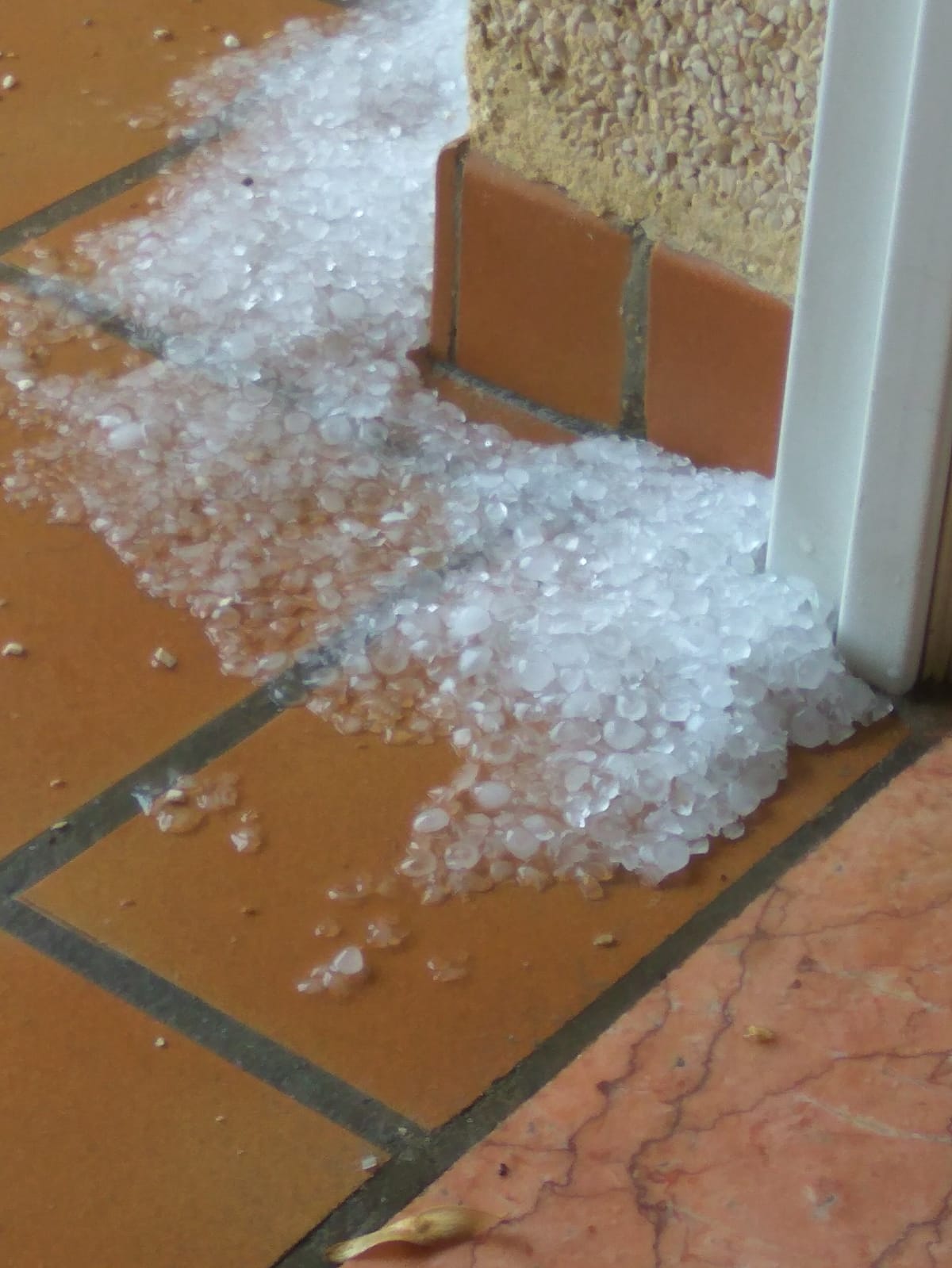 Granizo en Chiva.