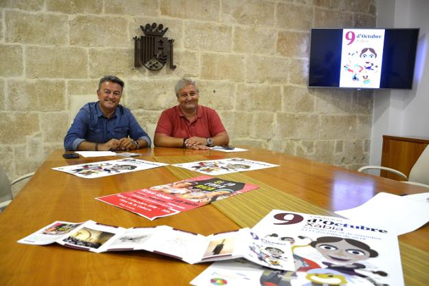 José Chulvi y el concejal de Cultura Quico Moragues. 