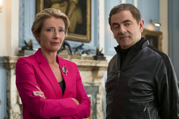 Emma Thompson y Rowan Atkinson. 