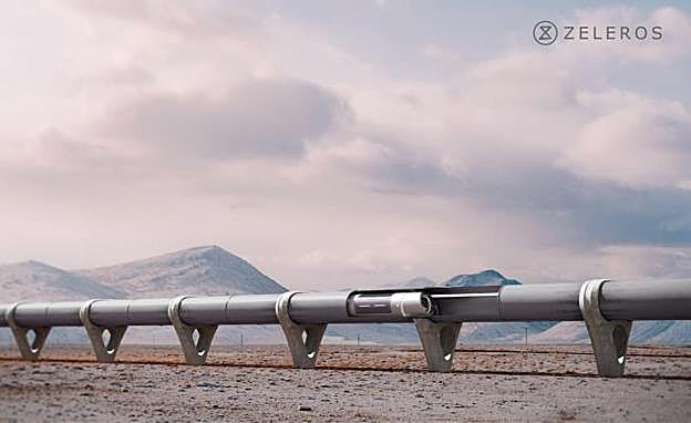 Tuberías por donde circularán los trenes. 