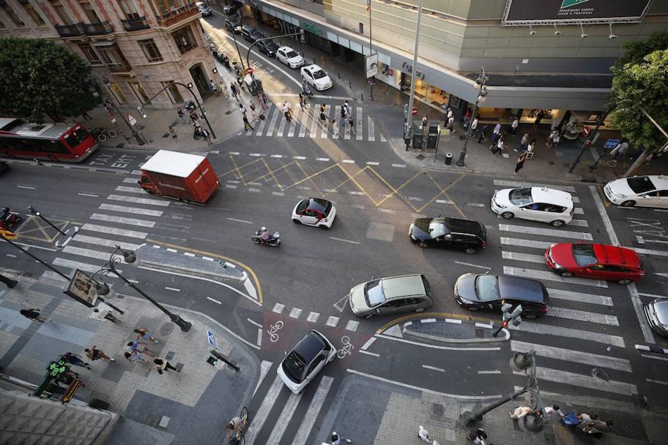 Fotos: El caos de la calle Colón