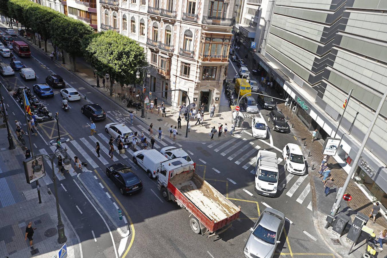 Fotos: El caos de la calle Colón