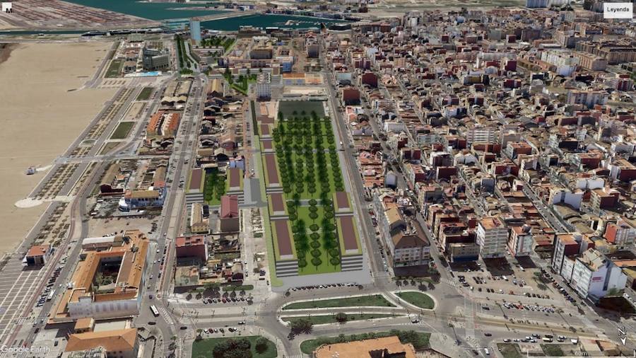 Entre los objetivos también está fomentar el acceso a la Playa. Las zonas verdes y jardines alcanzan una nueva superficie de 50.265,33 m2s, así como los equipamientos sociales públicos, que se amplian.
