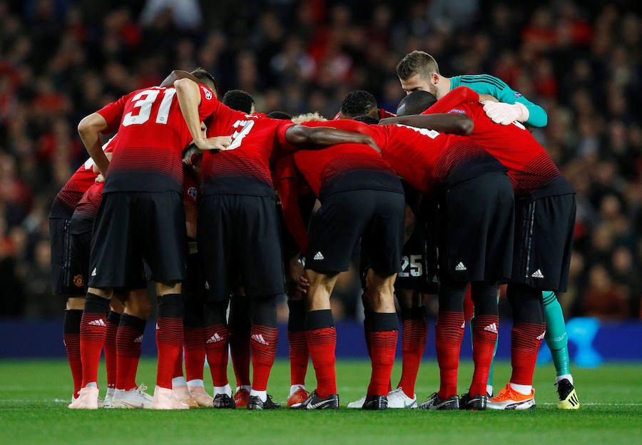 Estas son las imágenes que deja el paso del conjunto blanquinegro por Old Trafford en la segunda jornada de Champions League