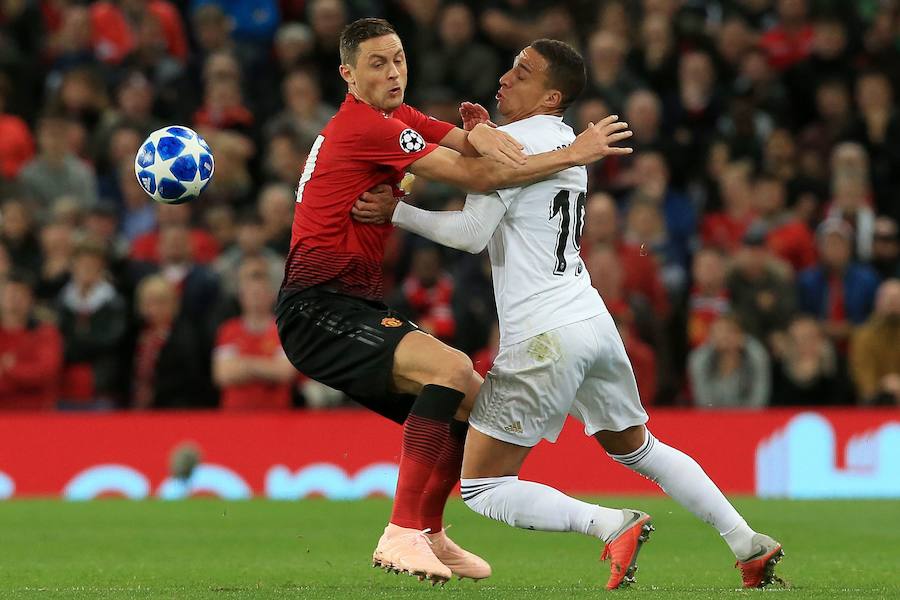 Estas son las imágenes que deja el paso del conjunto blanquinegro por Old Trafford en la segunda jornada de Champions League