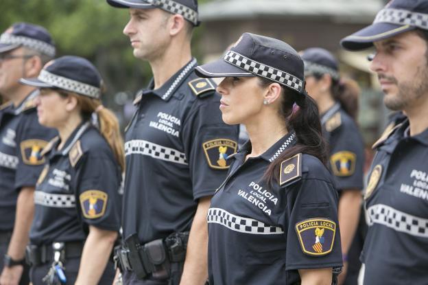 Agentes de la Policía Local, en una imagen de archivo 