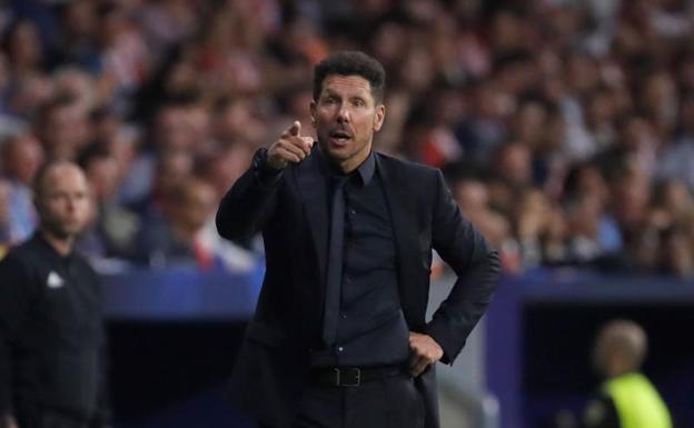 Diego Pablo Simeone, durante el partido ante el Brujas. 