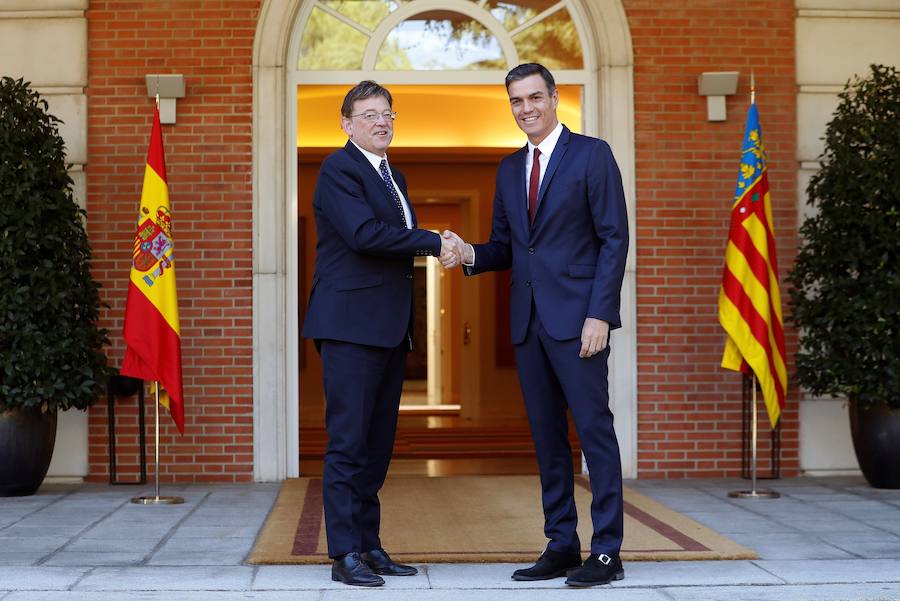 Fotos: Encuentro entre Ximo Puig y Pedro Sánchez en La Moncloa