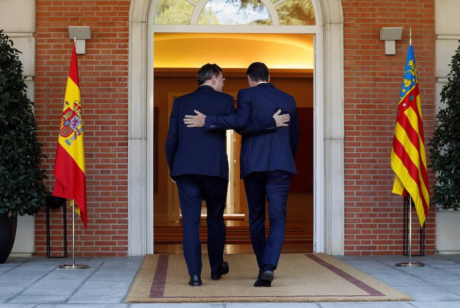 Fotos: Encuentro entre Ximo Puig y Pedro Sánchez en La Moncloa
