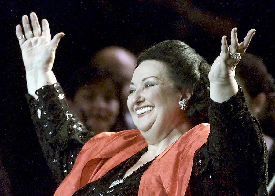 Montserrat Caballé durante un recital de ópera en Sofía en el año 2000. 