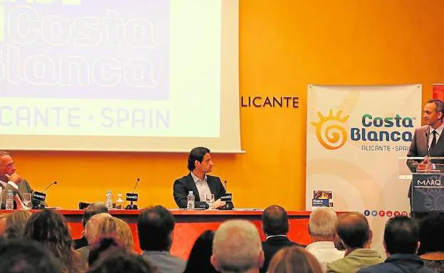 César Sánchez y Juan Riera durante la presentación del programa Made in Costa Blanca.