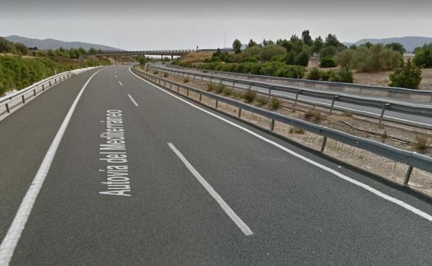 Carretera en la que se ha producido el accidente mortal. 