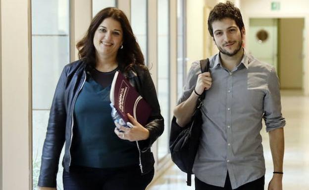 Fabiola Meco, junto a Antonio Estañ. 