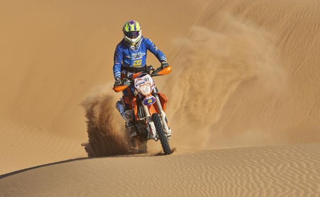 Daniel Albero, en una carrera. 