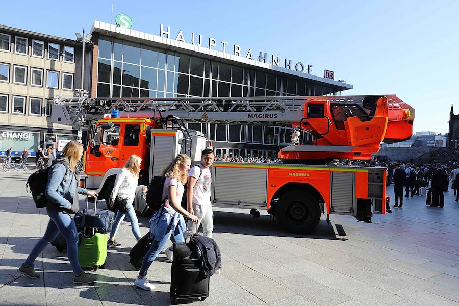 Fotos: Toma de rehenes en la estación de tren de Colonia