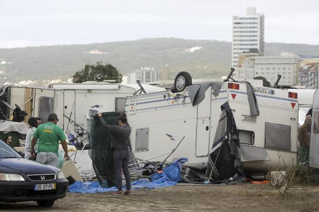 El ciclón 'Leslie' pierde intensidad en España tras golpear Portugal