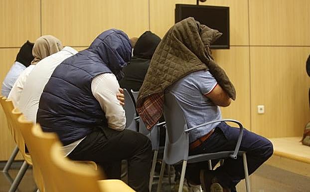 Acusados por el crimen ante La Fe de Valencia.