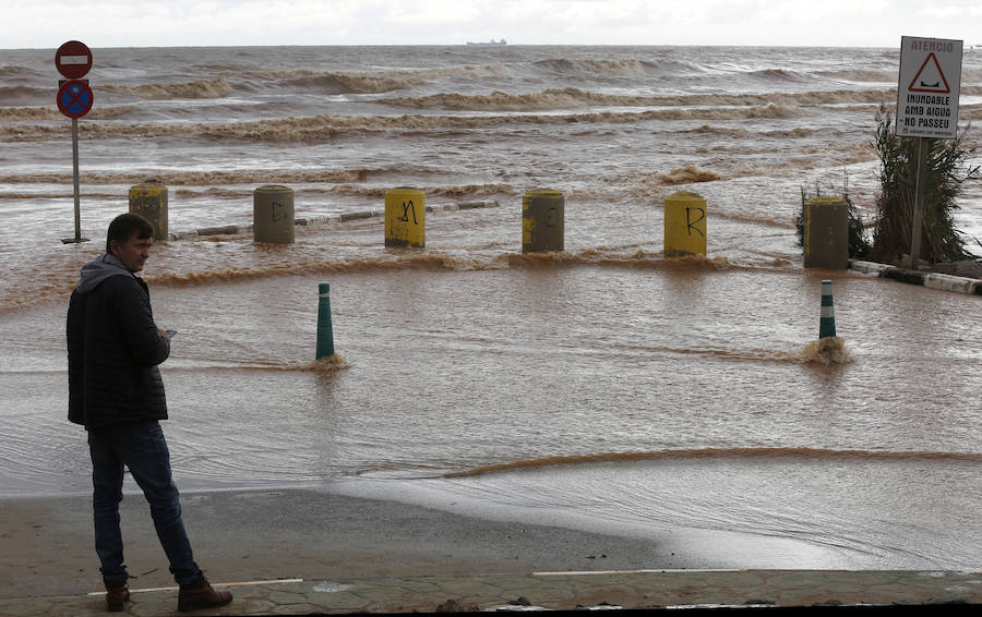 Efectos de la gota fría en Canet.