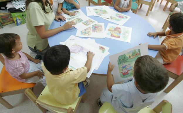 Clase en una escuela infantil de primer ciclo