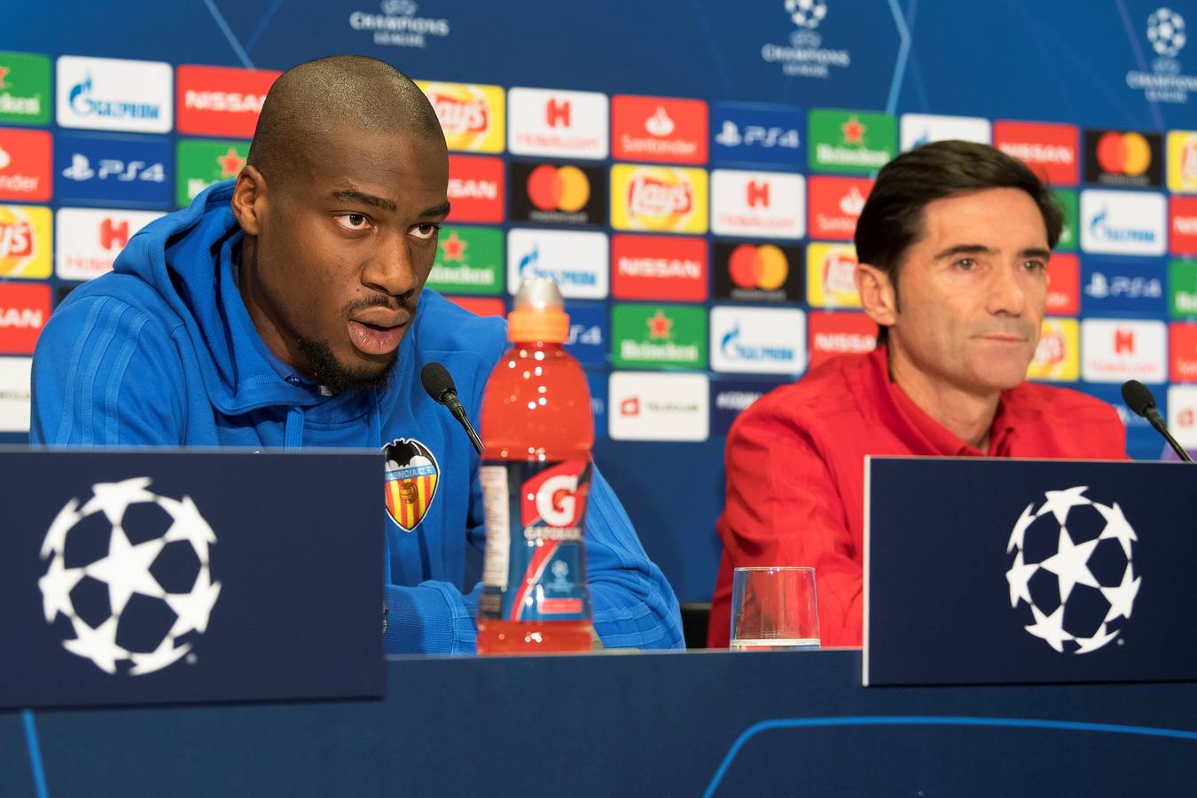 Entrenamientos y ruedas de prensa del Valencia CF y el Young Boys previos al partido de Champions League del martes 23 de octubre (18:55 h).