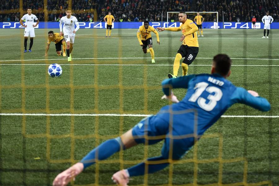 Estas son las mejores imágenes del partido disputado en el Stade de Suisse, correspondiente a la tercera jornada de Champions