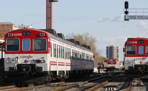 Trenes de cercanías de Renfe en la Comunitat. 