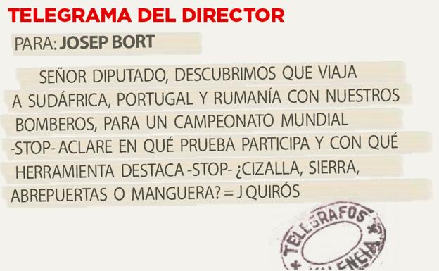 Telegrama para Josep Bort