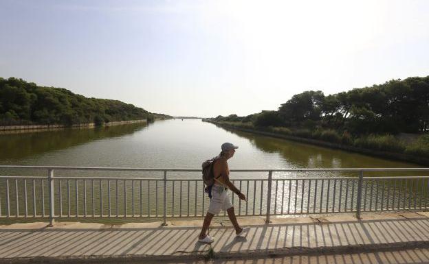 Gola del Puchol, ubicación prevista para el despegue y aterrizaje de los aviones en el aeropuerto sobre la Albufera.