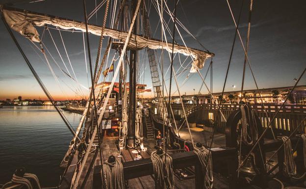 Así es por dentro el Galeón Andalucía que está anclado en la Marina de Valencia y puede ser visitado este sábado 