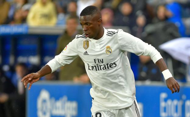 Vinícius, durante el partido ante el Alavés.