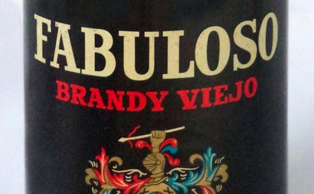 Etiqueta de brandy Fabuloso.
