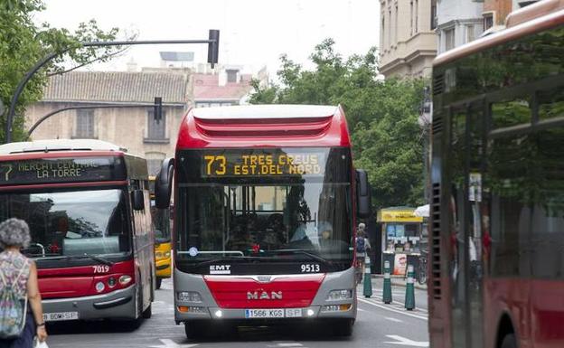 Autobuses de la EMT. 