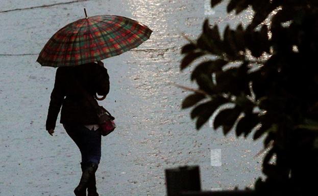 Lluvia y frío en Valencia, el pasado octubre.