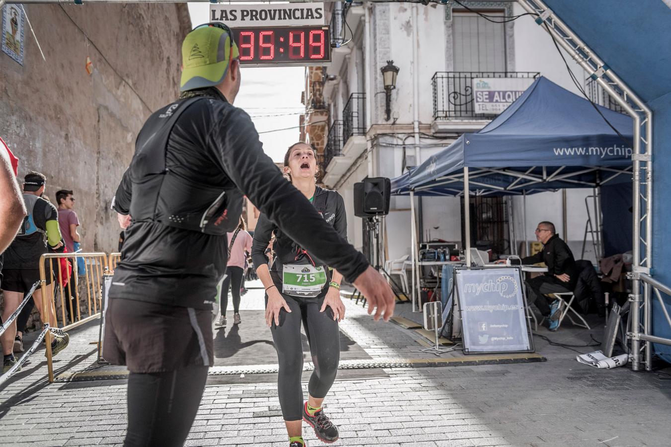 Galería de fotos de la llegada a meta de la carrera de 30 kilómetros del Trail de Montanejos 2018