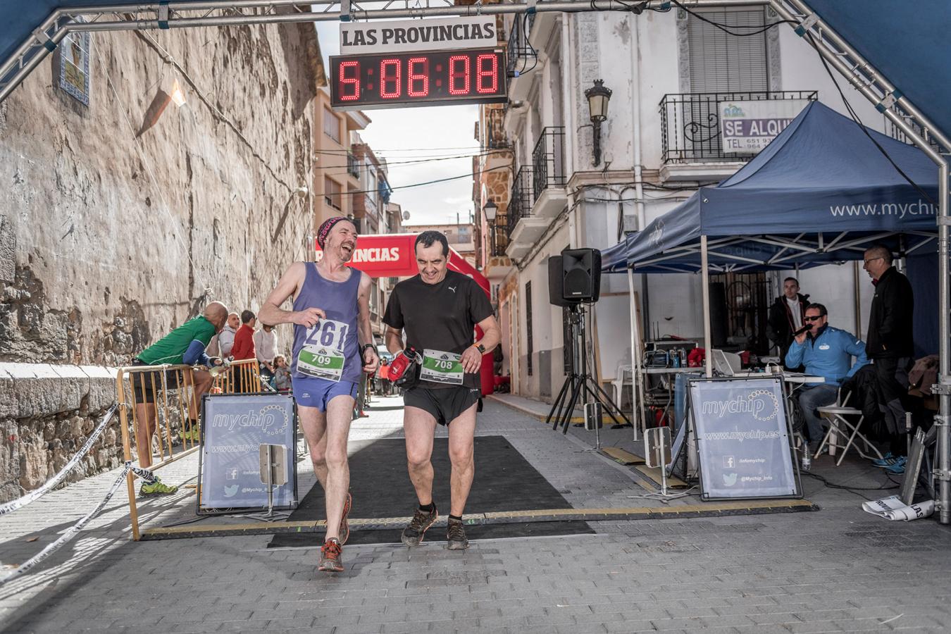 Galería de fotos de la llegada a meta de la carrera de 30 kilómetros del Trail de Montanejos 2018